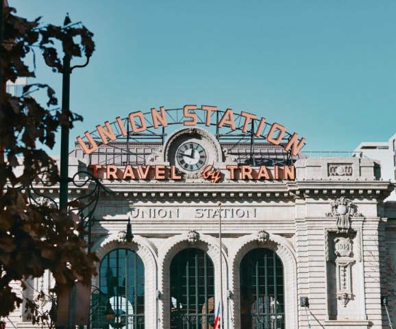 Das Portal der Union Station in Denver.