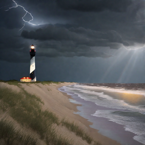 Ihr Ziel ist Kap Hatteras auf den Outer Banks.