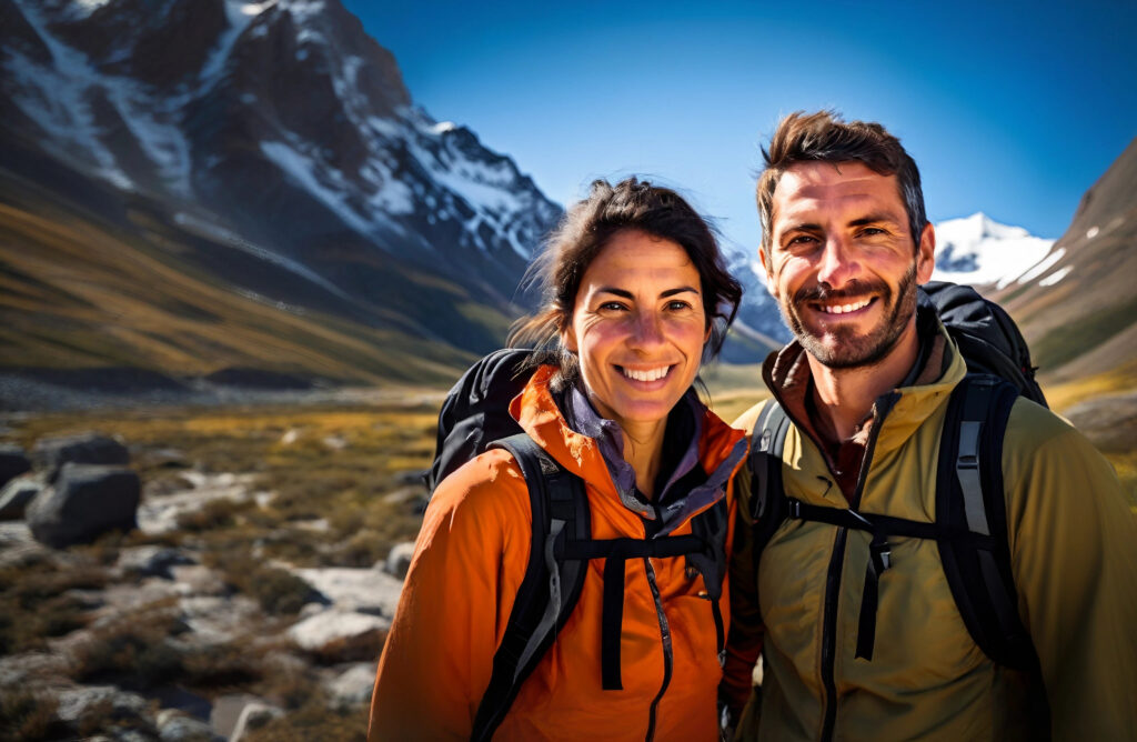 _Argentinian_mountain_guide_and_an_Israeli_woman_short_black_hair